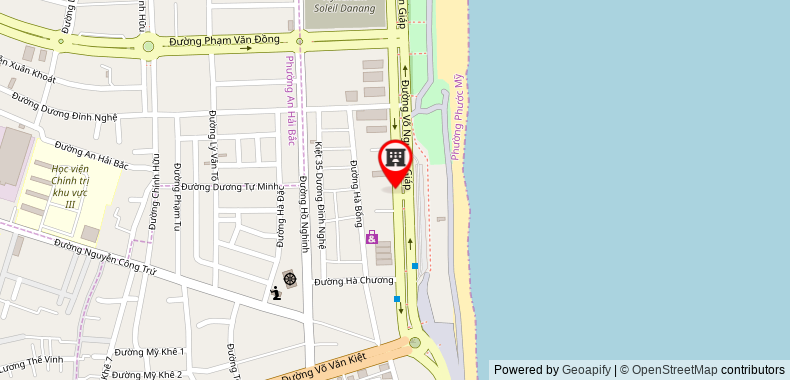 在地图上查看峴港麥西米蘭海灘酒店