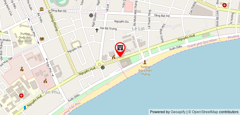 Bản đồ đến Khách sạn Grand Hyams - Quy Nhon Beach