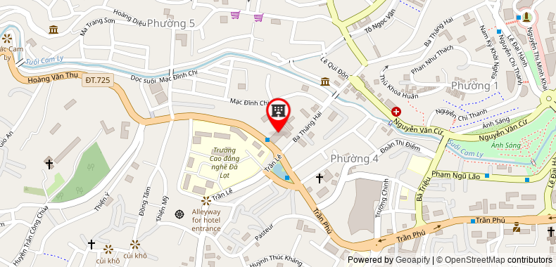 在地图上查看西貢大叻酒店