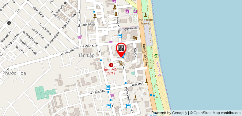 Bản đồ đến Khách sạn Tokia Nha Trang
