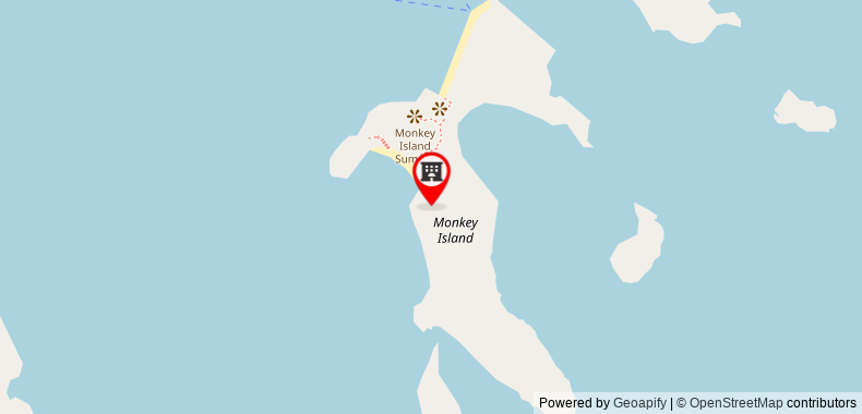 Bản đồ đến Monkey Island Resort