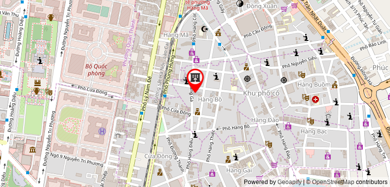 Bản đồ đến Khách sạn Hanoi L'Heritage Centre & Spa