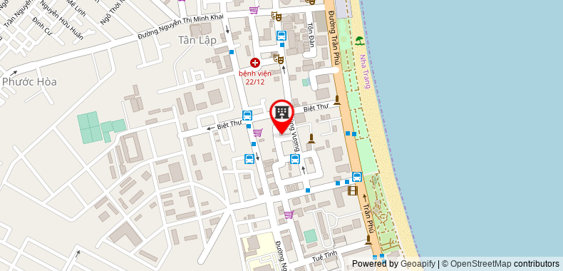 Bản đồ đến Khách sạn CR Nha Trang