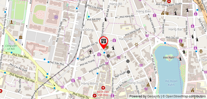 Bản đồ đến Khách sạn Hanoi Lotus Boutique