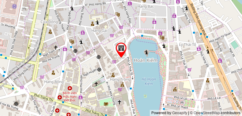 Bản đồ đến Khách sạn Hanoi Bonsella