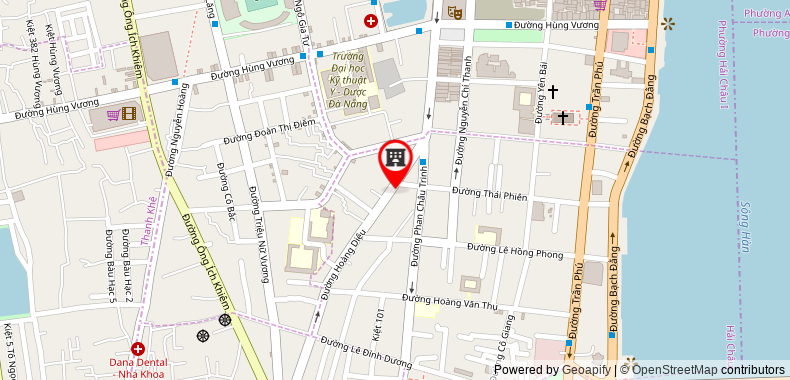 Bản đồ đến Khách sạn Central & Spa Danang