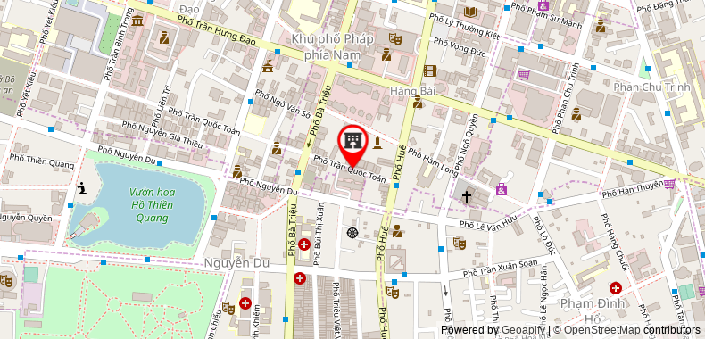 Bản đồ đến Khách sạn Hanoi Rosaliza