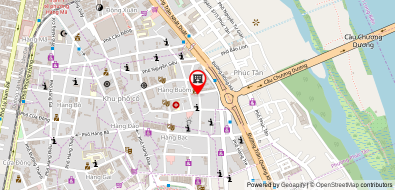 Bản đồ đến Khách sạn Hanoi Gravita
