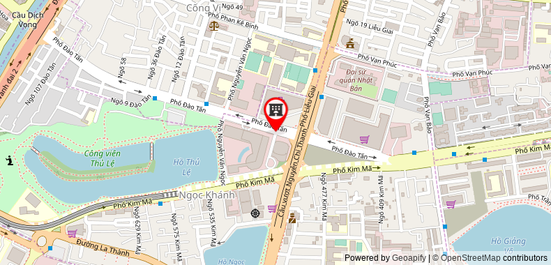 Bản đồ đến Khách sạn Lotte Hanoi