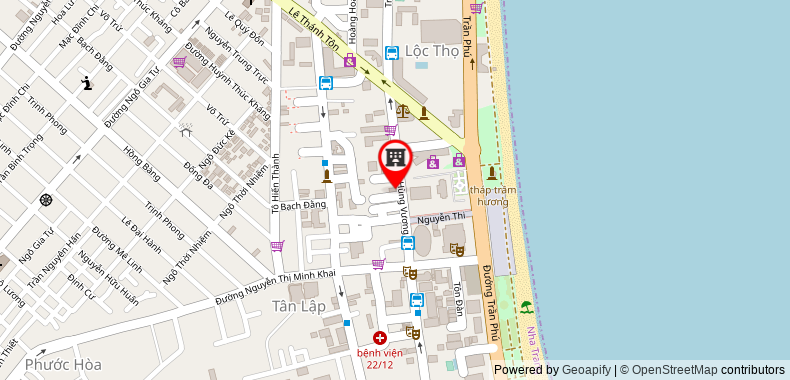 Bản đồ đến Khách sạn Indochine Nha Trang