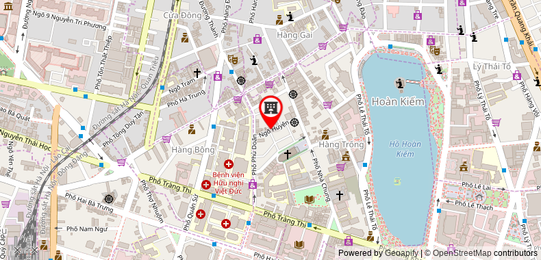 Bản đồ đến Khách sạn Hanoi Hibiscus