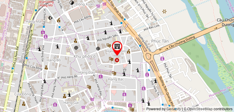Bản đồ đến Khách sạn Hanoi Elite