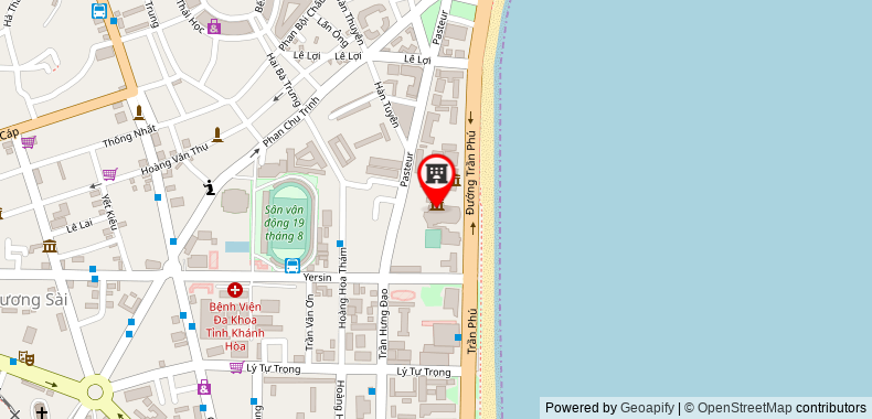 Bản đồ đến Khách sạn Sunrise Nha Trang Beach & Spa