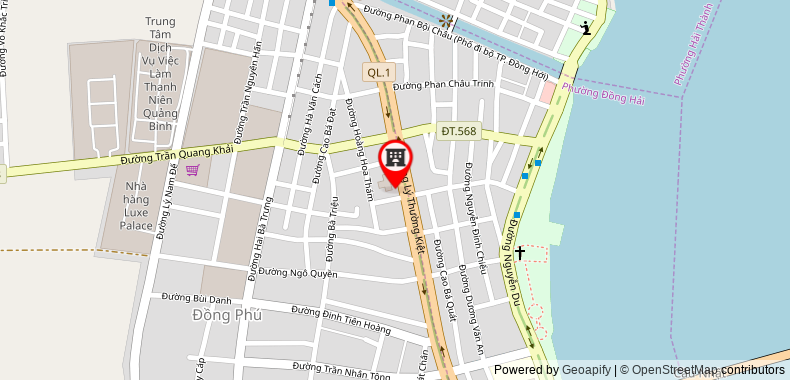 Bản đồ đến Khách sạn Hoa Binh Quang Binh
