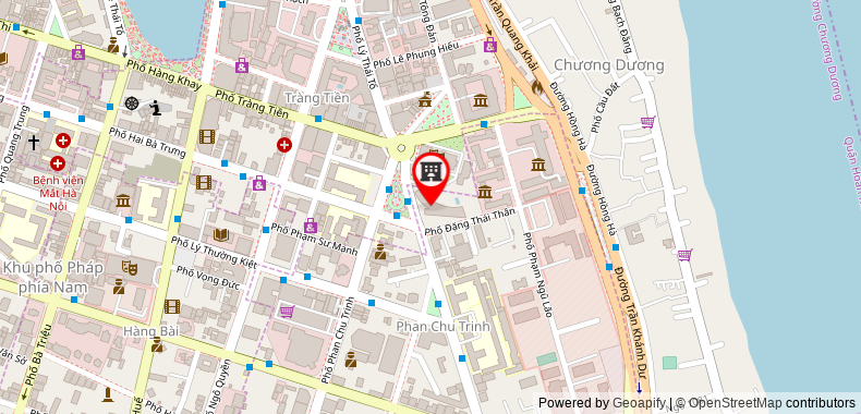 Hanoi Opera on maps