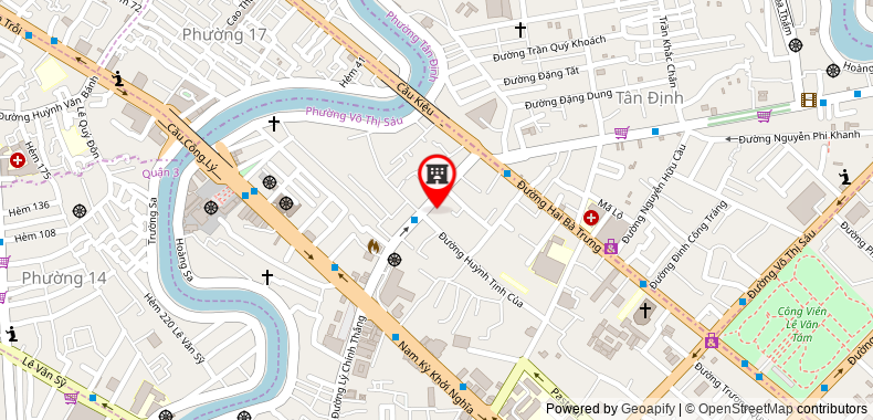Bản đồ đến Khách sạn Tra my Ly Chinh Thang